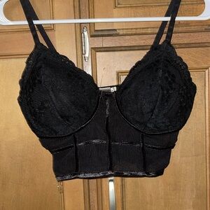 Black See Through Bralette
